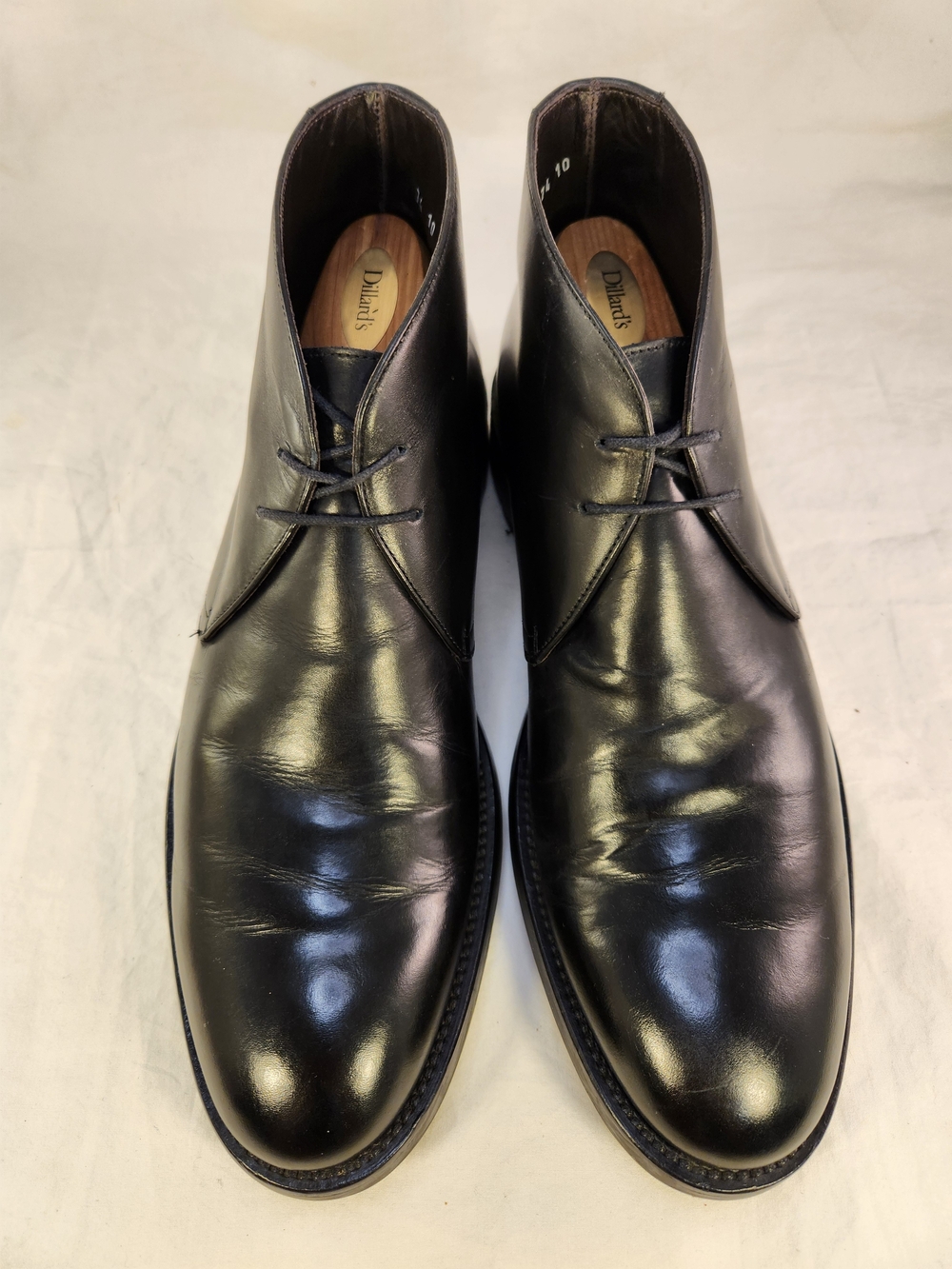 TO BOOT NEW YORK ADAM DERRICK MEN CHUKKA BLACK LEATHER SIZE 10
